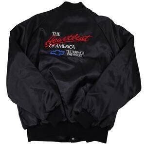 Vintage Chevy The Heartbeat of America Satin Jacket